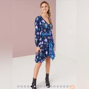 Alivia Megan women’s mini wrap dress, size medium, NWT, $129.